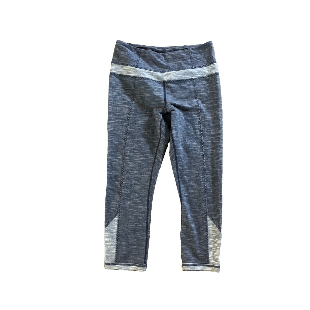 PrAna Women Leggings Size Medium Gray Heather Recycled Polyester Stretch